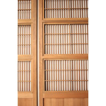 障子枠付 細身格子戸 2枚1組　L1229 