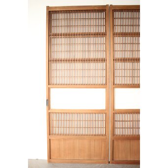 障子枠付 細身格子戸 2枚1組　L1230 