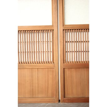障子枠付 細身格子戸 2枚1組　L1230 