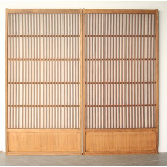 障子枠付 格子戸 2枚1組　L1232