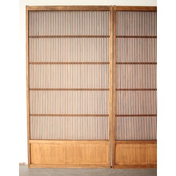 障子枠付 格子戸 2枚1組　L1232 