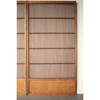 障子枠付 格子戸 2枚1組　L1232 