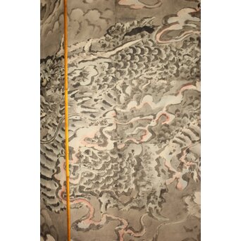 岸駒 雲竜図屏風　Z1018 