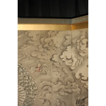 岸駒 雲竜図屏風　Z1018 
