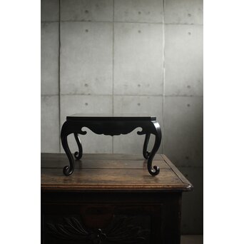 自然木燭台と猫足台　X655 