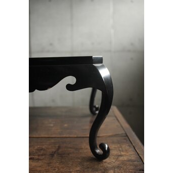 自然木燭台と猫足台　X655 