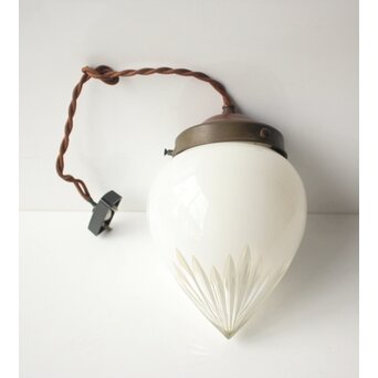 雫型 切子電笠照明 ペンダント照明　A0579 