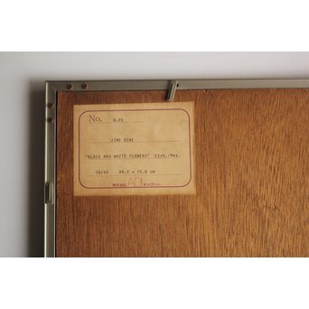 Jim Dine Black and White Flowers リトグラフ　Z1019 