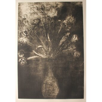 Jim Dine Black and White Flowers リトグラフ　Z1019 