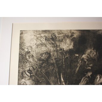 Jim Dine Black and White Flowers リトグラフ　Z1019 