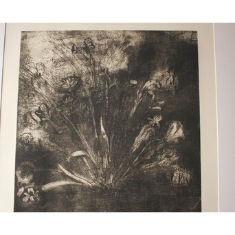 Jim Dine Black and White Flowers リトグラフ　Z1019 