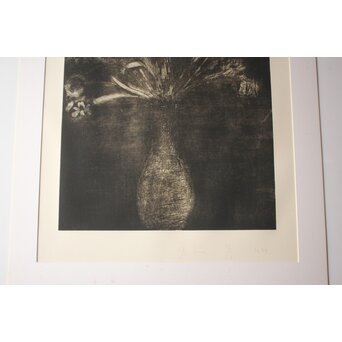 Jim Dine Black and White Flowers リトグラフ　Z1019 