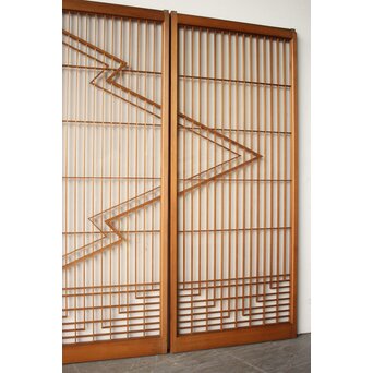 二重松川菱組子 ガラス書院 4枚1組　R0576 