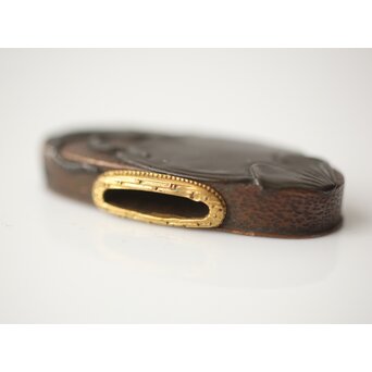 刀装具 縁頭金具 烏賊　M502 