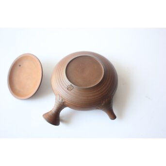 温故焼 清水温故作 飄飄欲仙四字 急須　P675 