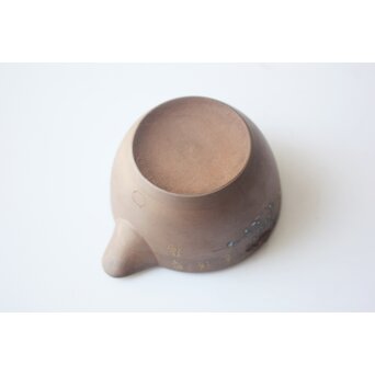 温故焼 河野忠治/大雅作 春穐得意 梅菊文 煎茶セット　P676 