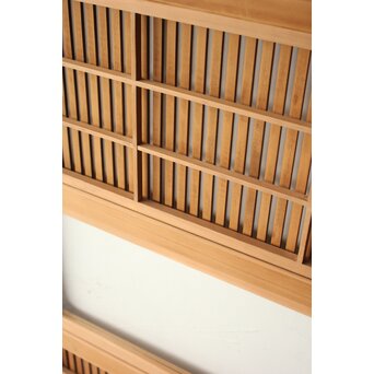 障子枠付 クリアガラス格子戸　L1234 