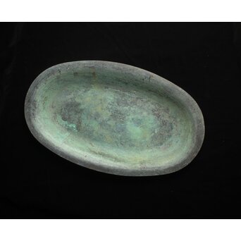 山下宗久 銅打出 平盆　M503