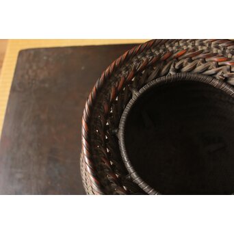 照雲作 竹花籠　U440 