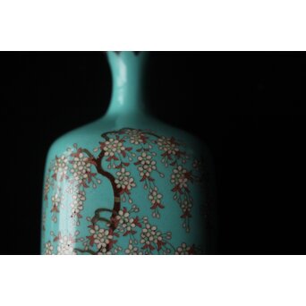 七宝焼 花尽文 小花瓶　M506 