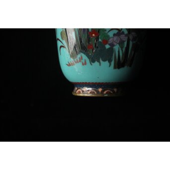 七宝焼 花尽文 小花瓶　M506 