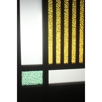 色ガラスの引戸 2枚1組　GD0383 