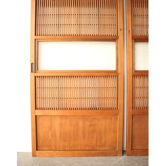 障子枠付 細身格子戸 4枚1組　L1236 