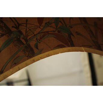 土屋楽山 木版画「照り葉南天に鵯(冬)」Z1051 