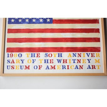 Jasper JOHNS ポスター The 50th Anniversary of The Whitney Museum of American Art　Z1054 