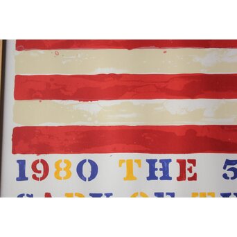 Jasper JOHNS ポスター The 50th Anniversary of The Whitney Museum of American Art　Z1054 