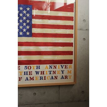 Jasper JOHNS ポスター The 50th Anniversary of The Whitney Museum of American Art　Z1054 