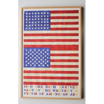 Jasper JOHNS ポスター The 50th Anniversary of The Whitney Museum of American Art　Z1054 