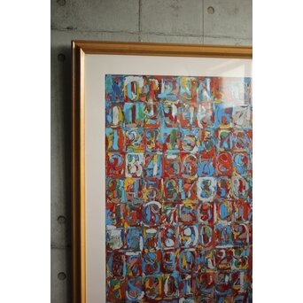 Jasper JOHNS ジャスパージョーンズ ポスター 「Numbers in Color」　Z1058 