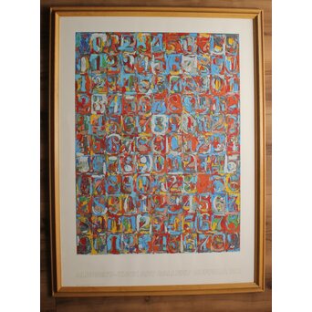Jasper JOHNS ジャスパージョーンズ ポスター 「Numbers in Color」　Z1058 