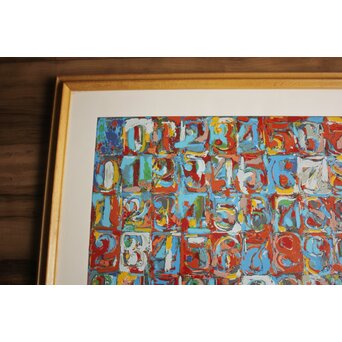 Jasper JOHNS ジャスパージョーンズ ポスター 「Numbers in Color」　Z1058 