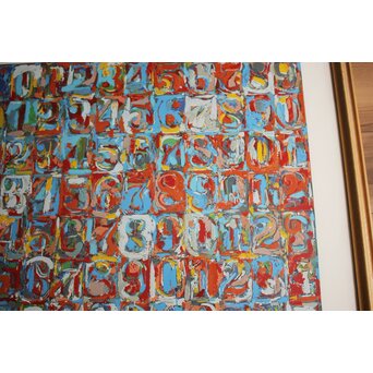 Jasper JOHNS ジャスパージョーンズ ポスター 「Numbers in Color」　Z1058 