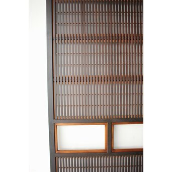 障子枠付 クリアガラス格子戸 2枚1組　L1240 