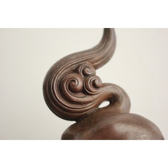 西村春湖 獅子 備前 香炉　P680 