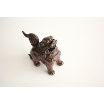 西村春湖 獅子 備前 香炉　P680