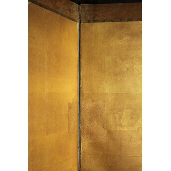金地 群鶴図 6曲半双 屏風 Z1066｜骨董店 のびる 古美術 骨董 和風建具