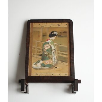 梶原緋佐子 美人画 額装　Z1067