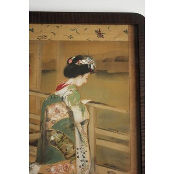 梶原緋佐子 美人画 額装　Z1067 