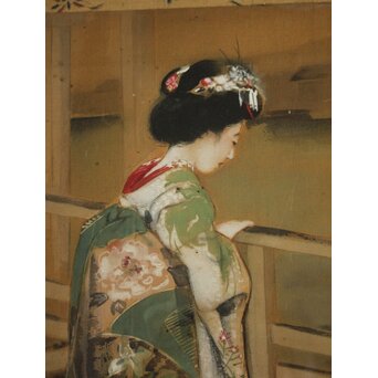 梶原緋佐子 美人画 額装　Z1067 