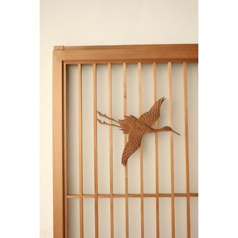 小型 鶴亀松 小窓 書院 2枚1組　R0595 