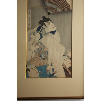 豊原国周 Kunichika 皿屋舗化粧姿見 木版画　Z1072 
