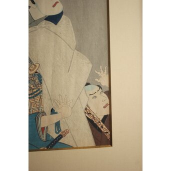 豊原国周 Kunichika 皿屋舗化粧姿見 木版画　Z1072 