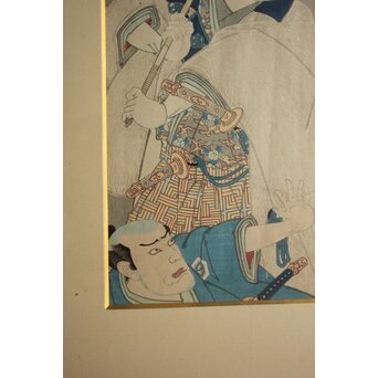 豊原国周 Kunichika 皿屋舗化粧姿見 木版画　Z1072 