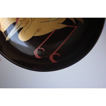 梶川 蒔絵 鶴椀 ５客　Q424 