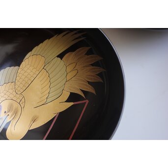 梶川 蒔絵 鶴椀 ５客　Q424 