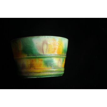 珉平焼 三彩盃　P684 